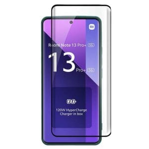 TechWave 5D Full Glue Tempered Glass for Xiaomi Redmi Note 13 Pro+ 5G black