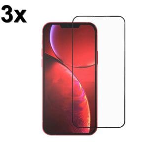 TechWave 5D Full Glue Tempered Glass for iPhone 13 Pro Max / 14 Plus black (Σετ 3 τεμαχίων - bulk)