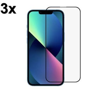 TechWave 5D Full Glue Tempered Glass for iPhone 14 Pro Max black (Σετ 3 τεμαχίων - bulk)