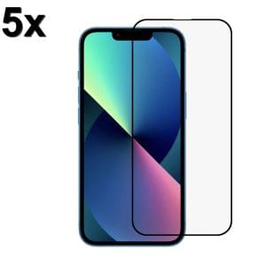 TechWave 5D Full Glue Tempered Glass for iPhone 14 Pro Max black (Σετ 5 τεμαχίων - bulk)