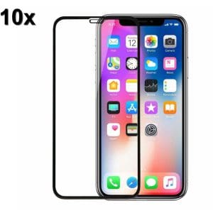 TechWave 5D Full Glue Tempered Glass for iPhone X / XS / 11 Pro black (Σετ 10 τεμαχίων - bulk)