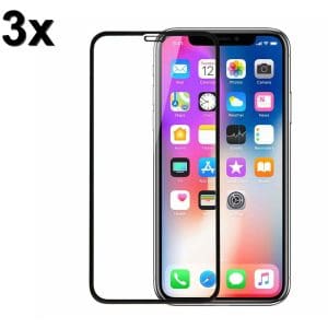 TechWave 5D Full Glue Tempered Glass for iPhone X / XS / 11 Pro black (Σετ 3 τεμαχίων - bulk)