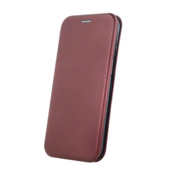 TechWave Curved Book case for Xiaomi Redmi 13C burgundy