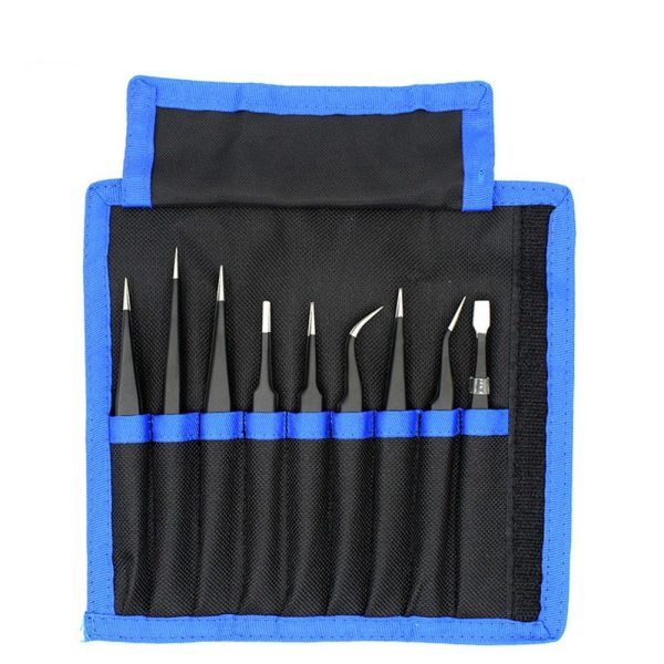 UF-TOOLS - ESD-9 Tweezers Set (9 pcs)