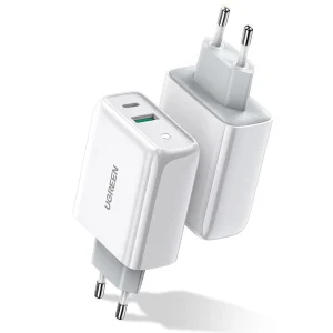 Ugreen Fast USB Type C / USB Wall Charger 36 W Quick Charge 4.0 Power Delivery weiß (60468 CD170)