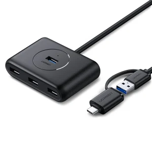 Ugreen HUB 4in1 USB-C - 4xUSB 3.0 5Gb/s 1m black (CR113)
