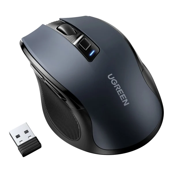 Ugreen MU006 Wireless USB 2.4GHz 4000 DPI Optical Mouse - Black