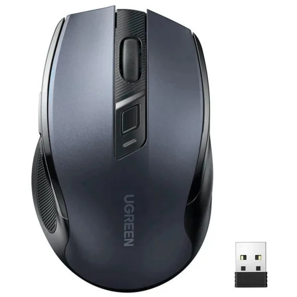Ugreen MU006 wireless optical mouse USB 2.4GHz / Bluetooth 5.0 4000 DPI - black