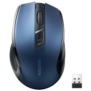Ugreen MU006 wireless optical mouse USB 2.4GHz / Bluetooth 5.0 4000 DPI - blue