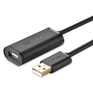 Ugreen active cable USB 2.0 Verlängerungskabel 480 Mbps 10 m schwarz (US121 10321)