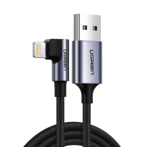 Ugreen rechtwinkliges USB-Kabel - Lightning MFI 1m 2