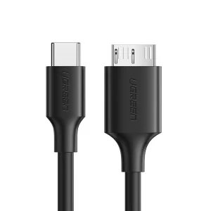 Ugreen Kabel USB Typ C - Micro-USB Typ B SuperSpeed ​​​​3.0 1 m schwarz (US312 20103)