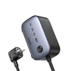 Ugreen wall charger GaN USB C / USB AC power strip black (CD270)