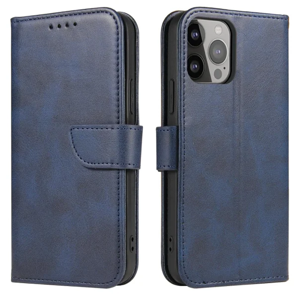 Wallet Case with Stand for iPhone 15 Magnet Case - Blue
