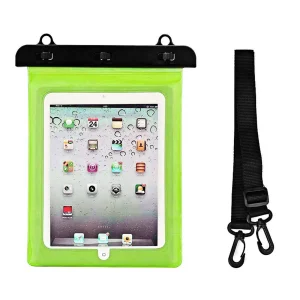 Waterproof PVC tablet case - green