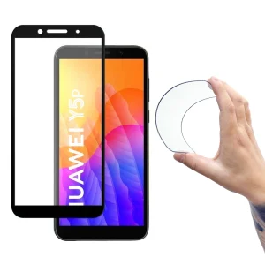 Wozinsky Full Cover Flexi Nano Glasfolie gehärtetes Glas mit Rahmen Huawei Y5p schwarz