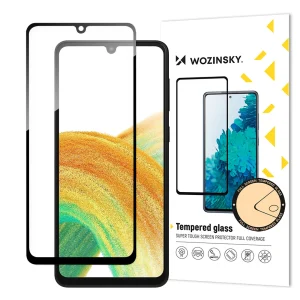 Wozinsky Full Glue Tempered Glass Tempered Glass For Samsung Galaxy A34 5G 9H Full Screen Cover With Black Frame