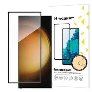 Wozinsky Full Glue gehärtetes Glas für Samsung Galaxy S24 Ultra mit schwarzem Rahmen