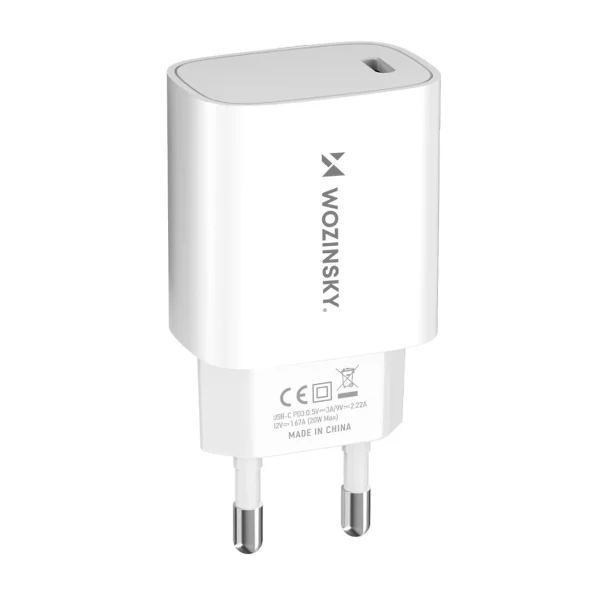 Wozinsky WGWCCW 20W USB-C wall charger - white