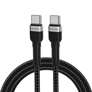 Wozinsky WNBCC1 USB-C / USB-C PD 65W cable 1 m - black