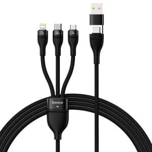 BASEUS cable 3in1 Type C / USB A to Micro USB / Lightning / Type C PD QC 5A 100W CASS030101 1