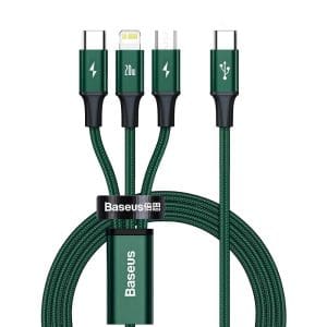 BASEUS cable 3in1 Type C to Micro USB / Lightning / Type C PD 20W CAMLT-SC06 1