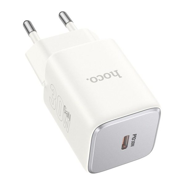 HOCO charger Type C PD QC 30W GaN N43 moonlight white