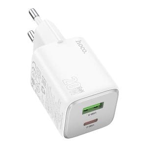HOCO charger USB A + Type C PD QC 3A 20W N41 white