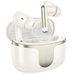 HOCO wireless earphones bluetooth TWS EQ10 milky white