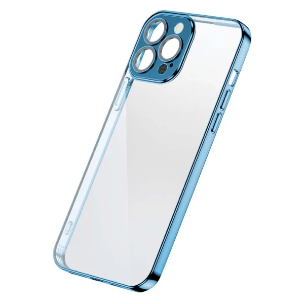 Joyroom Chery Mirror Case Cover für iPhone 13 Metallic Frame Blau (JR-BP907 Königsblau)