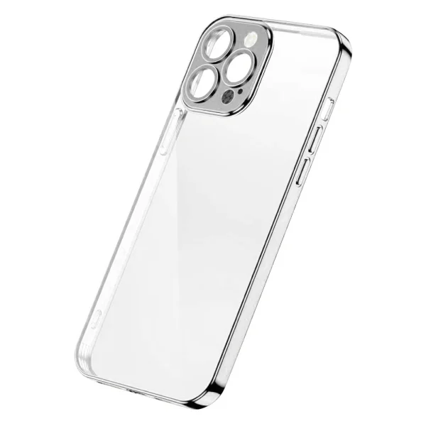 Joyroom Chery Mirror Case Cover für iPhone 13 Pro Metallischer Rahmen Silber (JR-BP908 Silber)