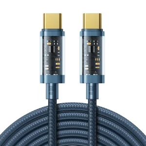 Joyroom S-CC100A20 USB-C – USB-C PD-Kabel 100 W 480 Mbit/s 2 m – blau