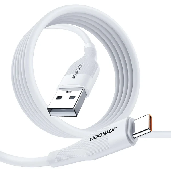 Joyroom USB-Kabel - USB Typ C für schnelles Laden / Datenübertragung 6A 1m weiß (S-1060M12)