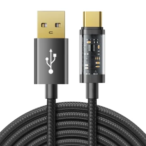 Joyroom USB-Kabel - USB Typ C zum Laden / Datenübertragung 3A 2m schwarz (S-UC027A20)