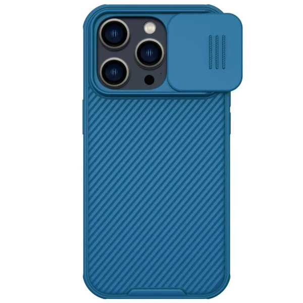 Nillkin CamShield Pro Hülle iPhone 14 Pro Gepanzerte Abdeckung Kameraschutz Blau