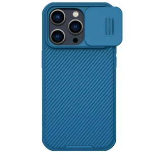 Nillkin CamShield Pro Magnetische Hülle iPhone 14 Pro Cover Kameraschutz Blau (mit MagSafe)
