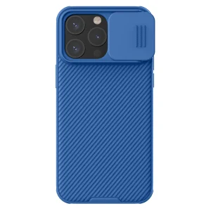 Nillkin CamShield Pro magnetische Hülle für iPhone 15 Pro Max mit Kameraschutz – Blau