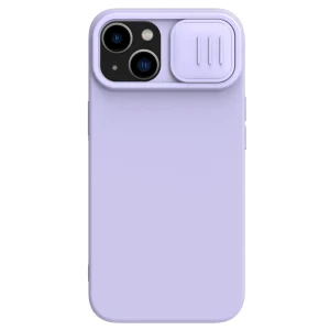 Nillkin CamShield Silky Silikonhülle iPhone 14 Plus Hülle mit Kameraschutz Lila