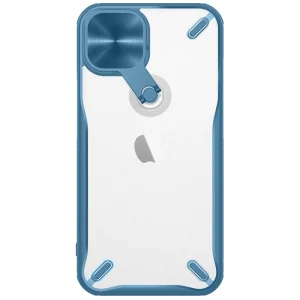Nillkin Cyclops Case robuste Hülle mit Kameraabdeckung und faltbarem Ständer für iPhone 13 blau