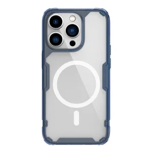 Nillkin Nature Pro Magnetische Hülle iPhone 14 Pro magnetische Hülle MagSafe blau