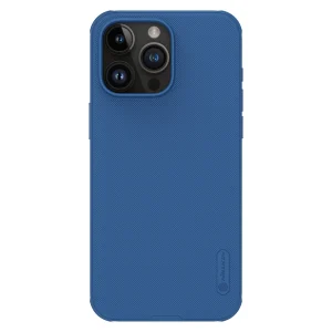 Nillkin Super Frosted Shield Pro magnetische Hülle für iPhone 15 Pro Max – blau