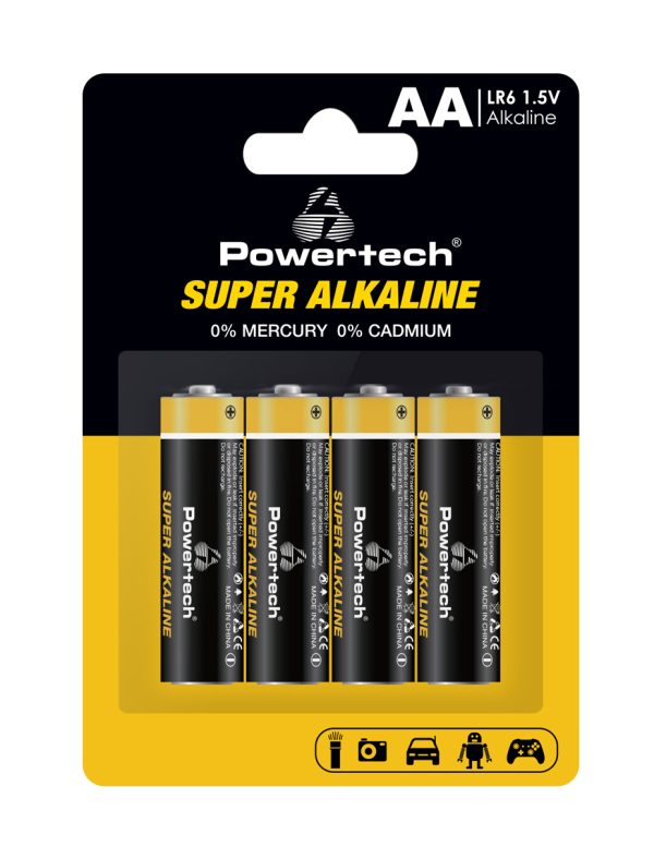 POWERTECH αλκαλικές μπαταρίες Super Alkaline PT-1214