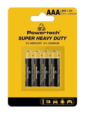 POWERTECH μπαταρίες Zinc Carbon Super Heavy Duty PT-1218