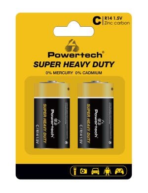 POWERTECH μπαταρίες Zinc Carbon Super Heavy Duty PT-1221