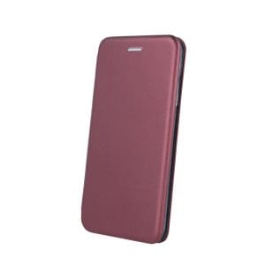 TechWave Curved Book case for iPhone 15 Plus burgundy
