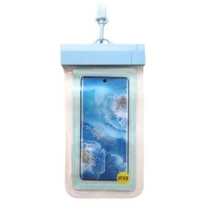 Waterproof Case inos for Smartphones up to 6.9'' Clear Light Blue