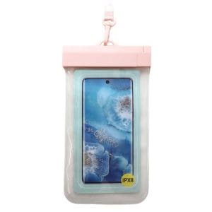 Waterproof Case inos for Smartphones up to 6.9'' Clear Pink