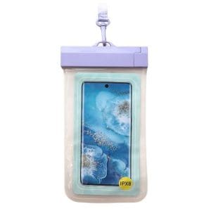 Waterproof Case inos for Smartphones up to 6.9'' Clear Violet