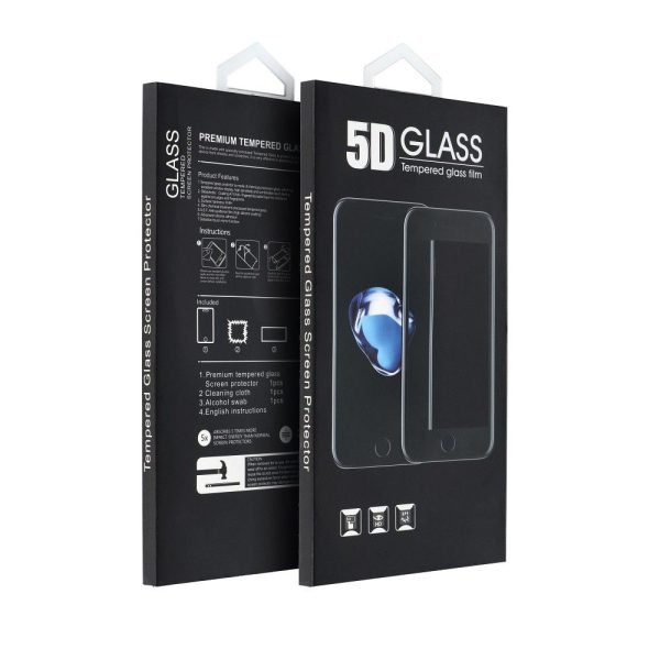 5D Full Glue Tempered Glass - for Huawei P20 Lite black