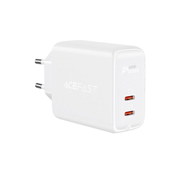 ACEFAST charger 2 x Type C QC3.0 PD40W A9 white